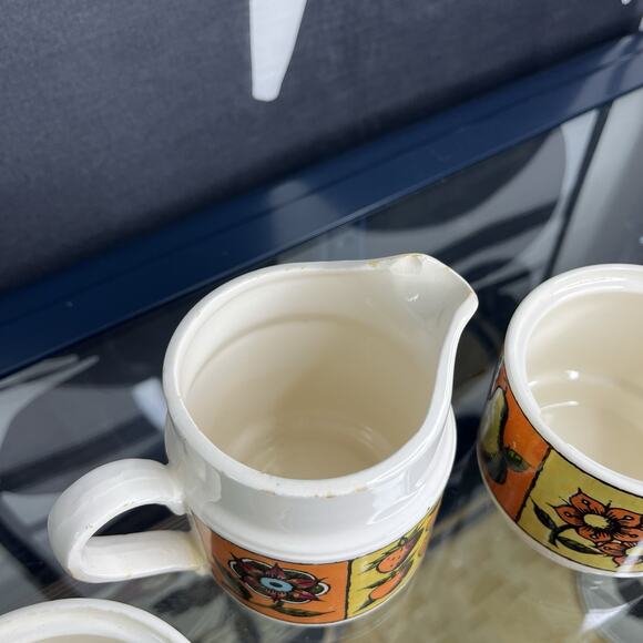 Holt Howard 1964 Early American Creamer and 2 Sugar Dishes No Lids S&P Labels - Picture 9 of 9